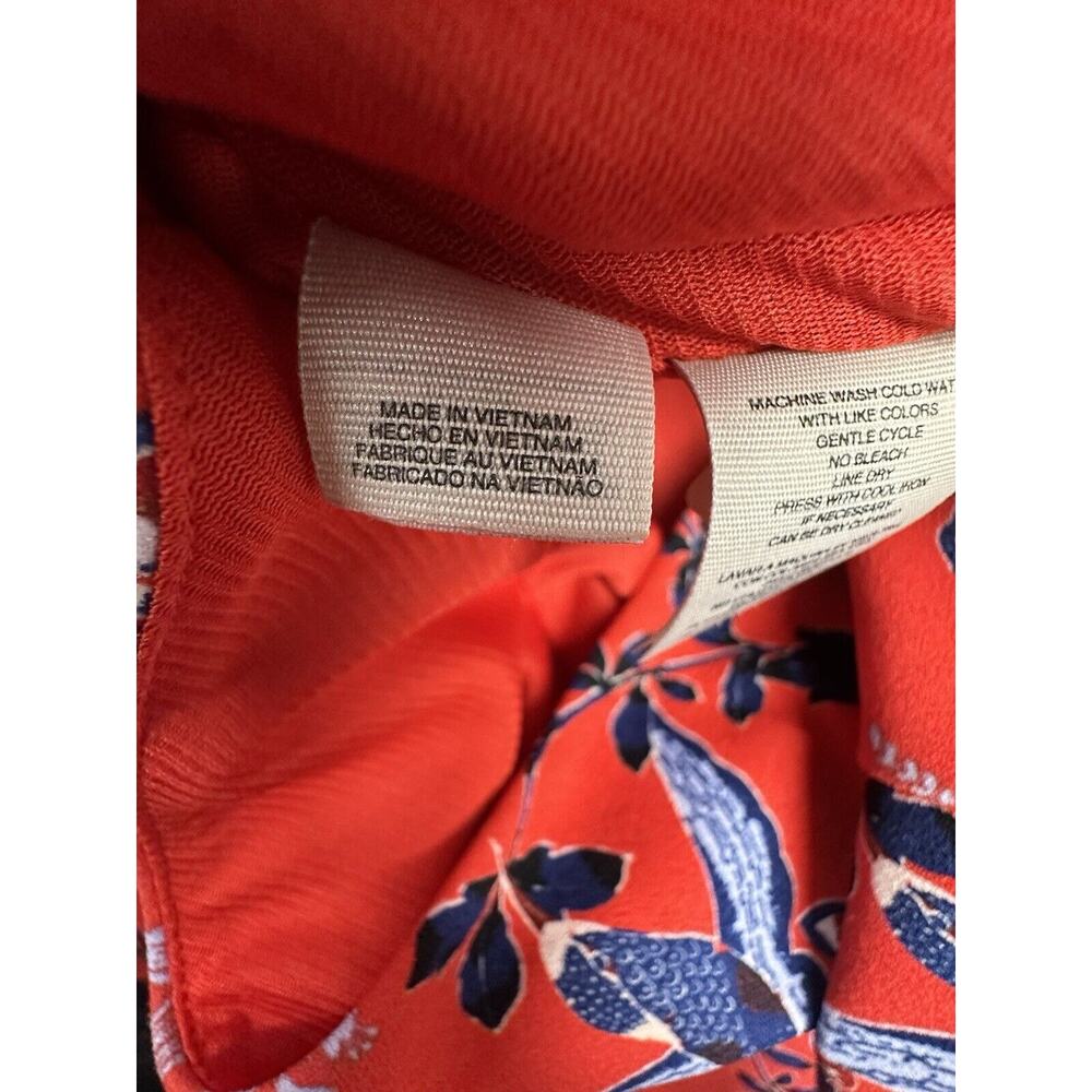 Rachel Rachel Roy Dress Womens Size 8 Red Blue Floral Tropical Print Dress - Picture 12 of 15